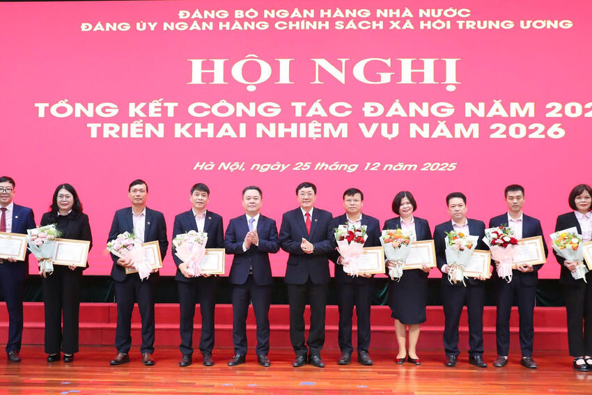 Phó Thống đốc Nguyễn Ngọc Cảnh dự Hội nghị triển khai nhiệm vụ năm 2026 của Đảng ủy Ngân hàng Chính sách xã hội