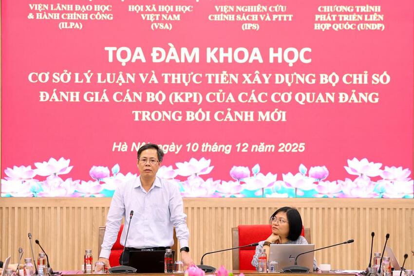 Tọa đàm khoa học “Xây dựng Bộ chỉ số đánh giá hiệu quả công việc (KPIs) đối với cán bộ, công chức làm việc trong các cơ quan của Đảng Cộng sản Việt Nam”