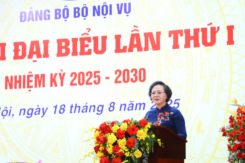 Đại hội đại biểu Đảng bộ Bộ Nội vụ lần thứ I, nhiệm kỳ 2025 – 2030: Dấu mốc quan trọng trên chặng đường 80 năm xây dựng và phát triển                                                                                         18/08/2025 13:54                                                 -