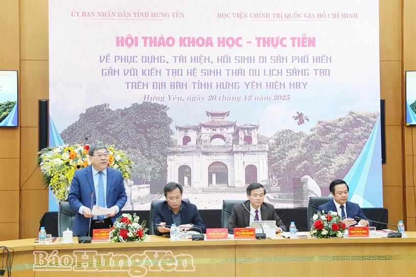 Hội thảo khoa học - thực tiễn về phục dựng, tái hiện, hồi sinh di sản Phố Hiến