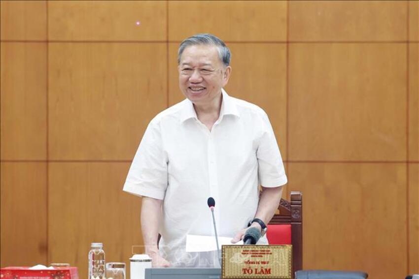 Tổng Bí thư Tô Lâm làm việc với Thường trực các Tiểu ban Đại hội XIV của Đảng