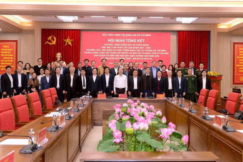 Hội nghị tổng kết Chương trình khoa học và công nghệ đặc biệt cấp quốc gia giai đoạn 2021-2025 “Nghiên cứu, vận dụng và phát triển sáng tạo tư tưởng Hồ Chí Minh trong công cuộc xây dựng đất nước và bảo vệ Tổ quốc thời kỳ đổi mới”, mã số KX.02/21-25