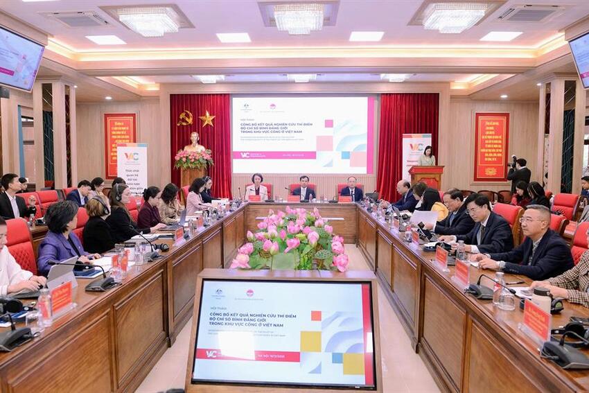 Hội thảo công bố kết quả nghiên cứu thí điểm bộ chỉ số bình đẳng giới trong khu vực công ở Việt Nam