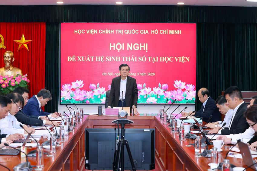 Hội nghị đề xuất Hệ sinh thái số tại Học viện Chính trị quốc gia Hồ Chí Minh