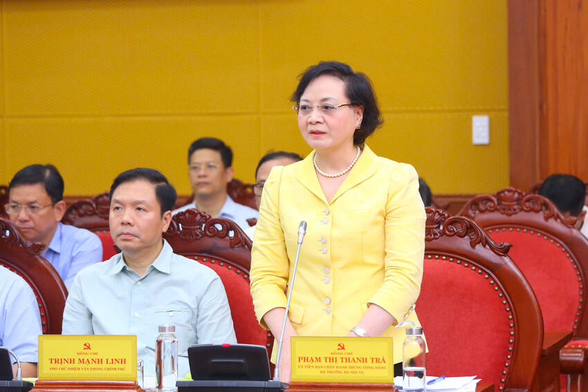 Bộ trưởng Phạm Thị Thanh Trà: Tăng cường đội ngũ cán bộ từ cấp tỉnh xuống xã để hỗ trợ khi thực hiện chính quyền địa phương 2 cấp                                                                                         28/07/2025 14:08                                                 -