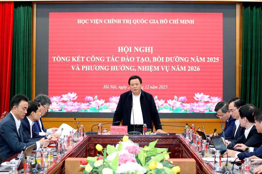 Hội nghị Tổng kết công tác đào tạo, bồi dưỡng năm 2025, phương hướng, nhiệm vụ năm 2026