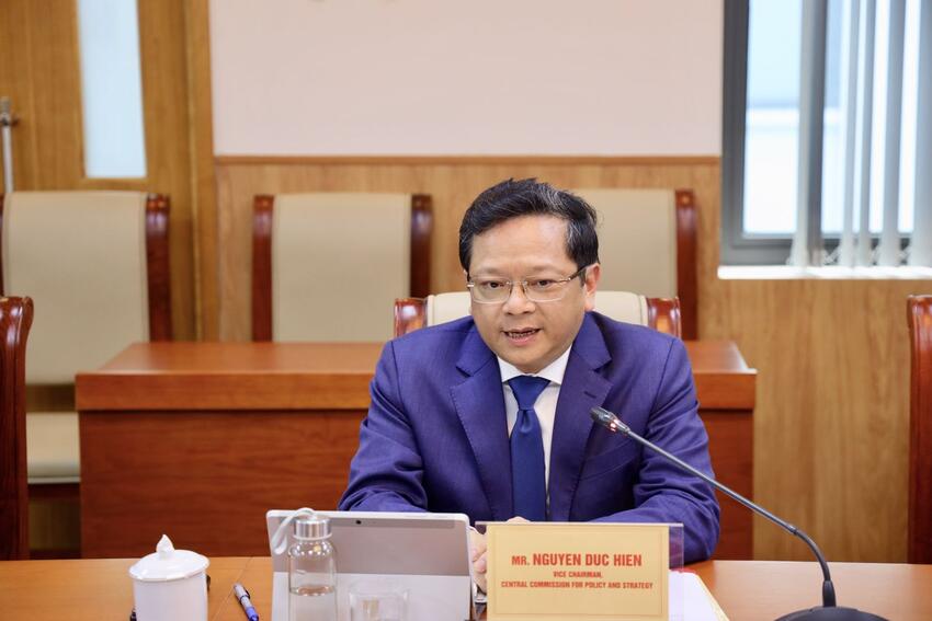 Phó Trưởng Ban Chính sách, chiến lược Trung ương Nguyễn Đức Hiển chủ trì làm việc với Đoàn công tác Đại sứ quán Australia tại Việt Nam