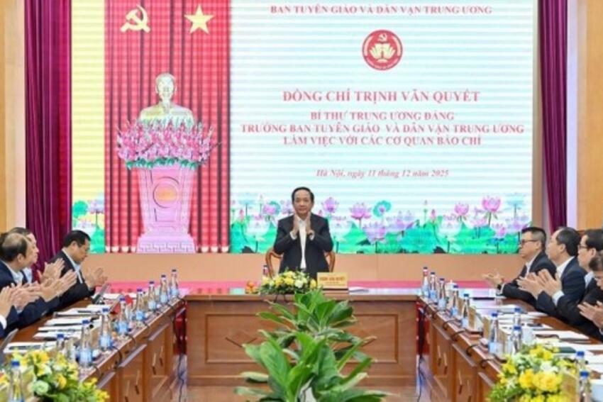 Báo chí phải tạo dòng chảy thông tin chính xác, tích cực và lan toả mạnh mẽ về Đại hội XIV của Đảng