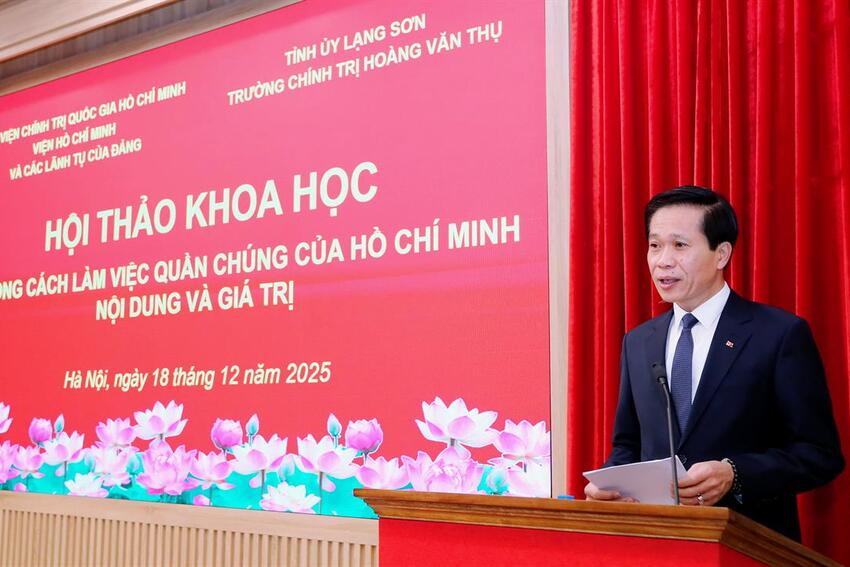 Hội thảo khoa học “Phong cách làm việc quần chúng của Hồ Chí Minh: Nội dung và giá trị”