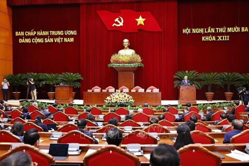 Thông báo Hội nghị lần thứ 13 Ban Chấp hành Trung ương Đảng khóa XIII