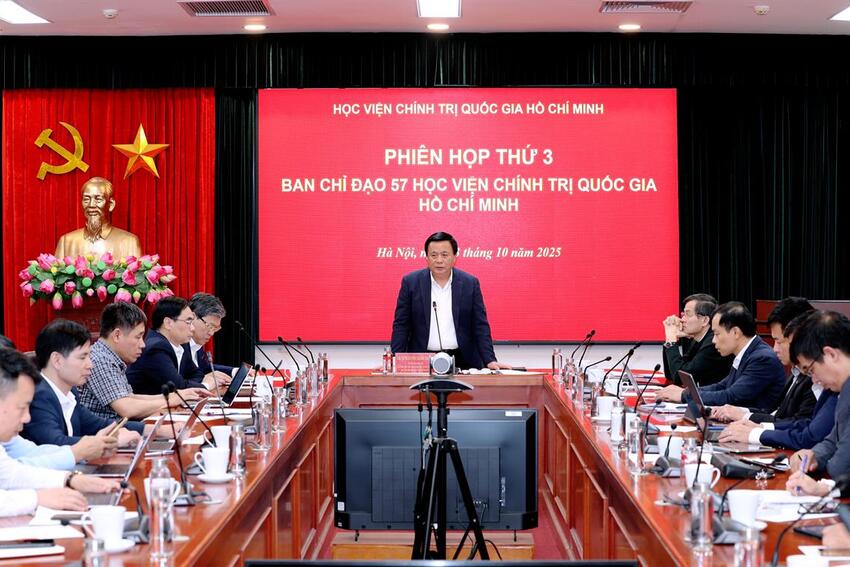 Ban Chỉ đạo 57 Học viện tổ chức phiên họp định kỳ lần thứ 3