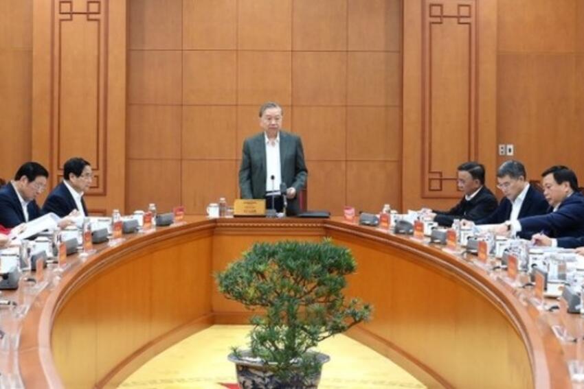 Tổng Bí thư Tô Lâm: Chuẩn bị tốt các điều kiện để tổ chức thành công Đại hội XIV của Đảng