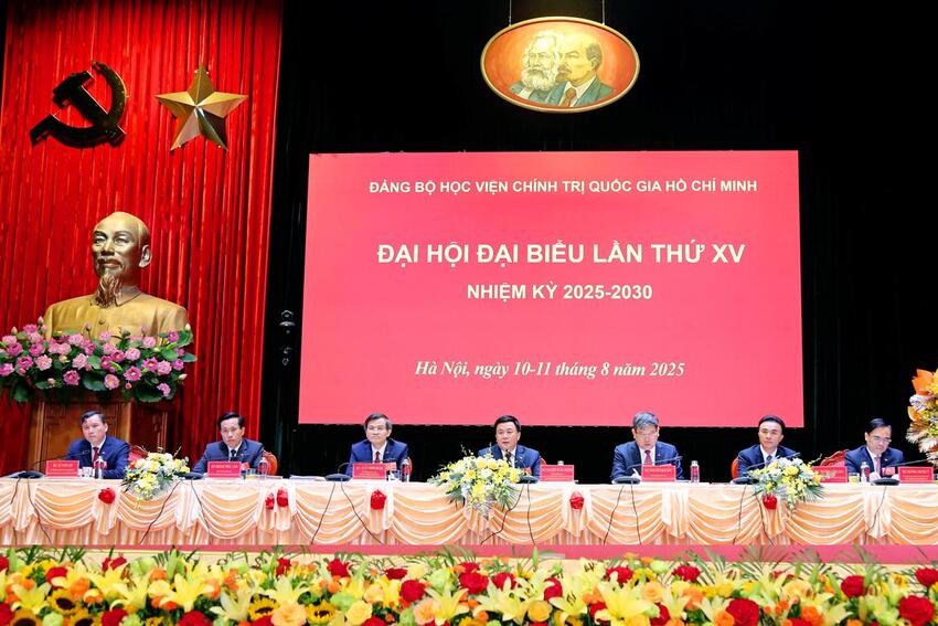 Đại hội đại biểu Đảng bộ Học viện Chính trị quốc gia Hồ Chí Minh lần thứ XV, nhiệm kỳ 2025-2030 (Phiên thứ nhất)