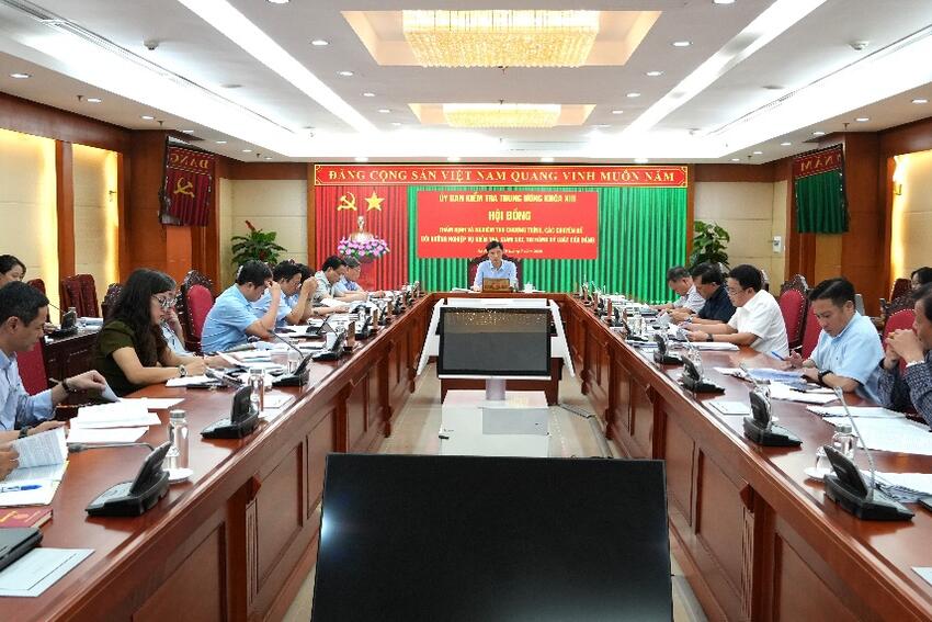 Hội nghị nghiệm thu tài liệu bồi dưỡng nghiệp vụ kiểm tra, giám sát, thi hành kỷ luật của Đảng