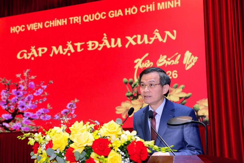 Học viện Chính trị quốc gia Hồ Chí Minh tổ chức gặp mặt mừng Xuân Bính Ngọ 2026