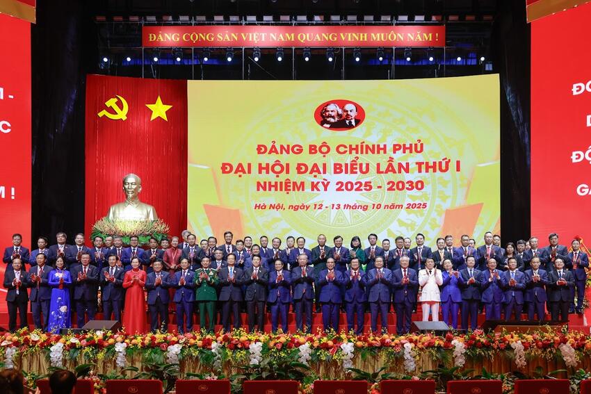 Đại hội Đảng bộ Chính phủ lần thứ I, nhiệm kỳ 2025 - 2030 thành công tốt đẹp                                                                                         13/10/2025 17:16                                                 -