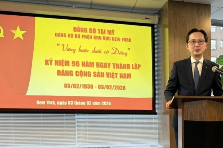 Phái đoàn thường trực Việt Nam tại Liên hợp quốc kỷ niệm 96 năm ngày thành lập Đảng Cộng sản Việt Nam và chào mừng thành công Đại hội XIV