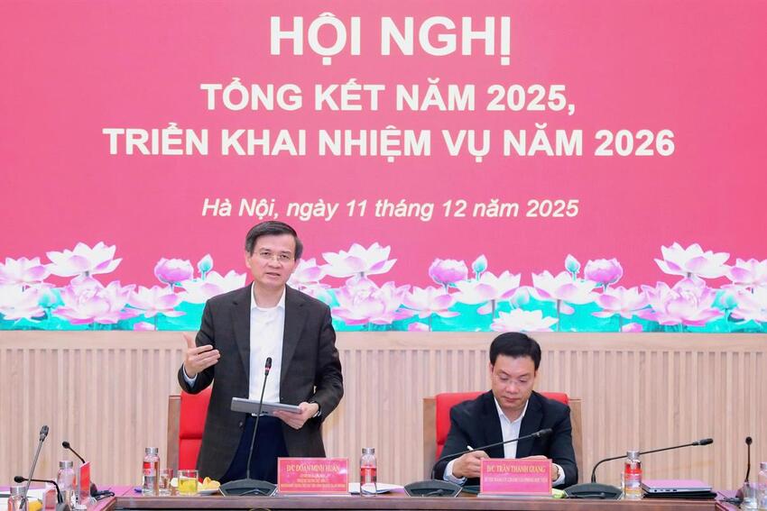 Văn phòng Học viện Chính trị quốc gia Hồ Chí Minh tổng kết năm 2025, triển khai nhiệm vụ năm 2026