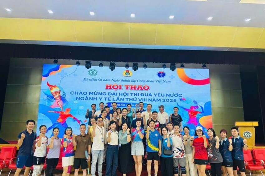 Hội thao nâng cao sức khỏe đoàn viên, người lao động ngành Y tế