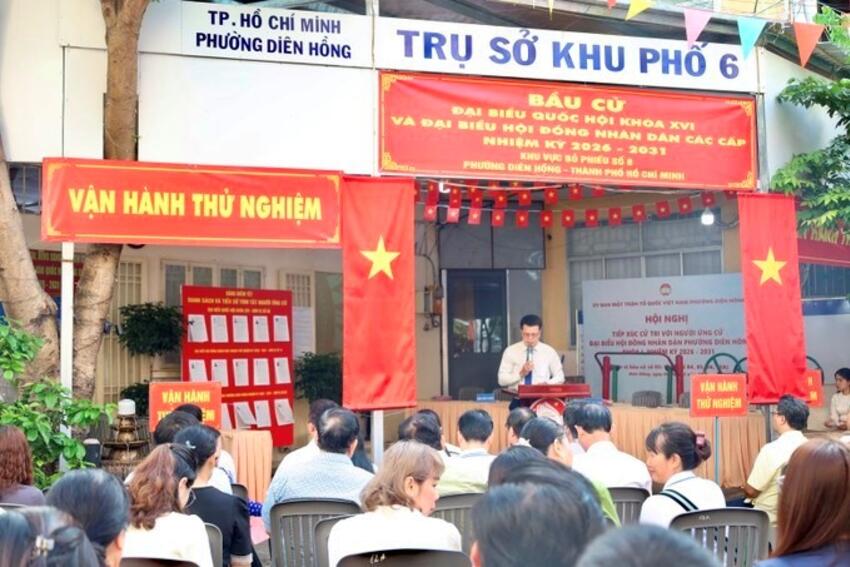 TPHCM: Vận hành thử nghiệm ngày bầu cử