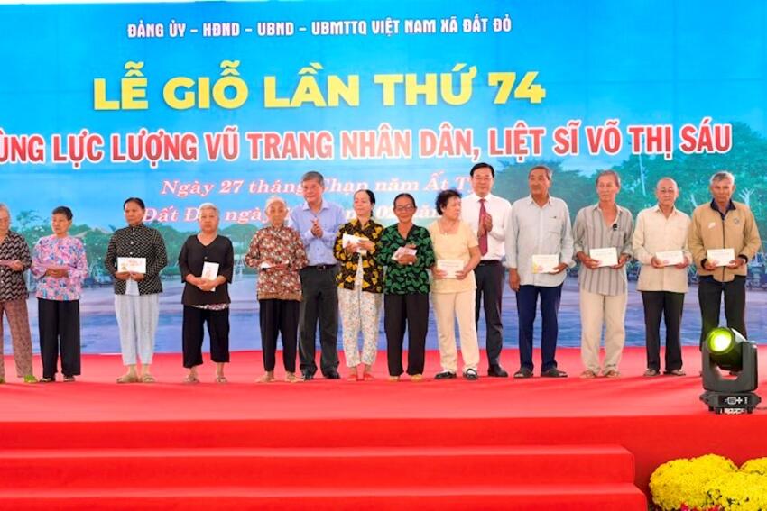 Trang trọng Lễ giỗ lần thứ 74 Anh hùng liệt sĩ Võ Thị Sáu