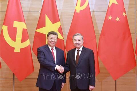 Tiệc chiêu đãi chào mừng Tổng Bí thư, Chủ tịch nước Trung Quốc Tập Cận Bình