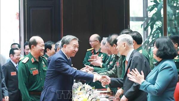 Tổng Bí thư Tô Lâm: Cựu chiến binh, cựu thanh niên xung phong, dân quân tự vệ luôn giữ vững ngọn lửa cách mạng