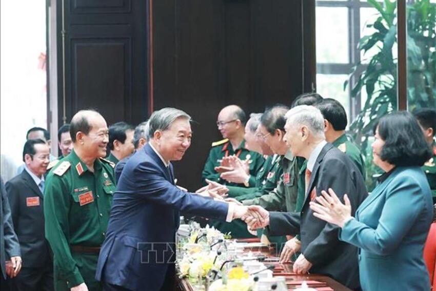 Tổng Bí thư Tô Lâm: Cựu chiến binh, cựu thanh niên xung phong, dân quân tự vệ luôn giữ vững ngọn lửa cách mạng