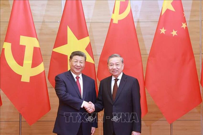 Tiệc chiêu đãi chào mừng Tổng Bí thư, Chủ tịch nước Trung Quốc Tập Cận Bình