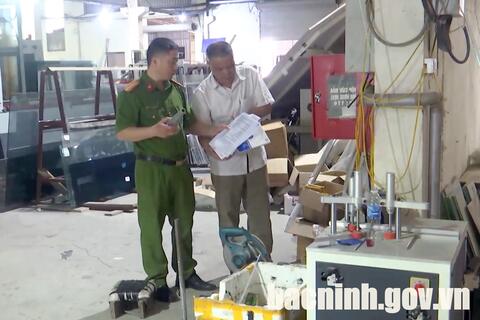 Thị xã Thuận Thành tăng cường xử lý vi phạm về đất đai, môi trường, phòng cháy chữa cháy tại Cụm công nghiệp Xuân Lâm