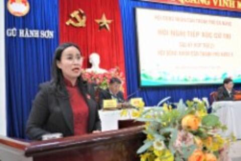 Đại biểu HĐND thành phố tiếp xúc cử tri quận Ngũ Hành Sơn sau kỳ họp thứ 21