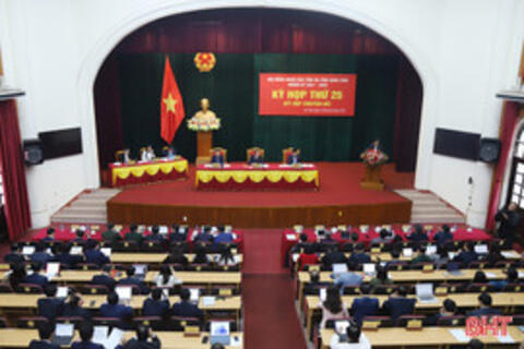 HĐND tỉnh Hà Tĩnh tổ chức 25 kỳ họp trong nhiệm kỳ 2021-2026