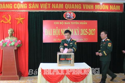 Đại hội đảng các cấp trong Đảng bộ Quân sự thành phố: Chú trọng công tác chuẩn bị văn kiện và nhân sự