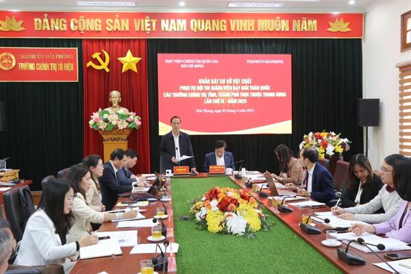 Bảo đảm Hội thi giảng viên dạy giỏi các trường chính trị toàn quốc đúng tiến độ, chất lượng, hiệu quả