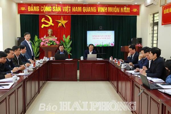 Chi bộ Văn hóa - Xã hội (Đảng bộ Khối chính quyền huyện Cát Hải): Lãnh đạo thực hiện tốt công tác sắp xếp bộ máy