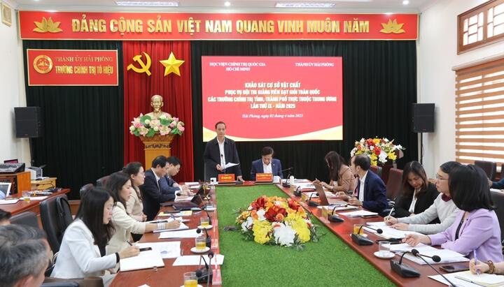 Bảo đảm Hội thi giảng viên dạy giỏi các trường chính trị toàn quốc đúng tiến độ, chất lượng, hiệu quả