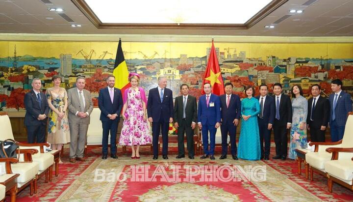 Nhà vua và Hoàng hậu Vương quốc Bỉ  thăm, làm việc tại thành phố Hải Phòng