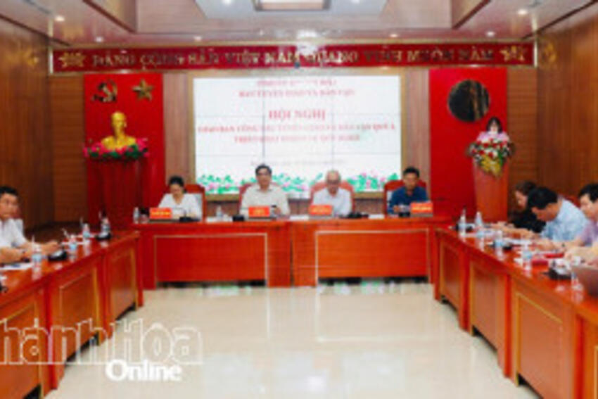 Giao ban công tác tuyên giáo và dân vận quý I