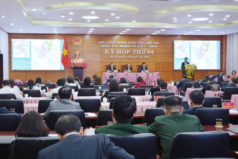 Hoàn thành nội dung chương trình ngày thứ nhất Kỳ họp thứ 24 HĐND tỉnh Lào Cai khoá XVI