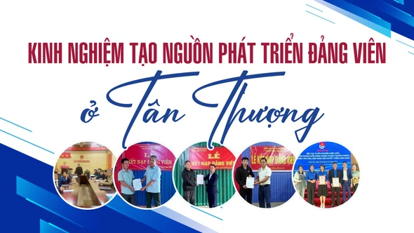 Kinh nghiệm tạo nguồn phát triển đảng viên ở Tân Thượng