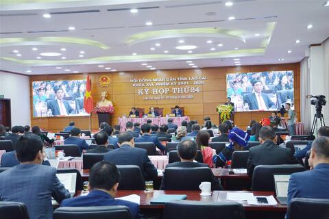 Khai mạc Kỳ họp thứ 24, HĐND tỉnh Lào Cai khóa XVI nhiệm kỳ 2021 - 2026