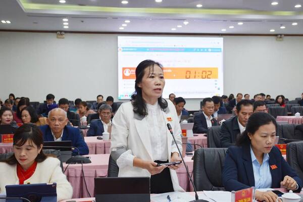 Kỳ họp thứ 24 HĐND tỉnh khóa XVI: Đại biểu thảo luận tại Hội trường