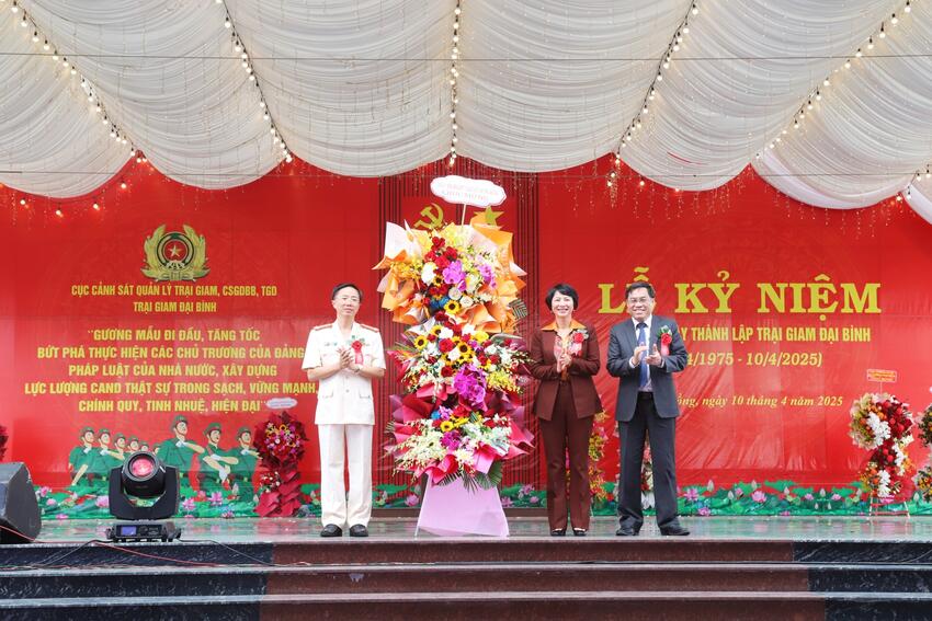 Trại giam Đại Bình long trọng tổ chức kỷ niệm 50 năm thành lập