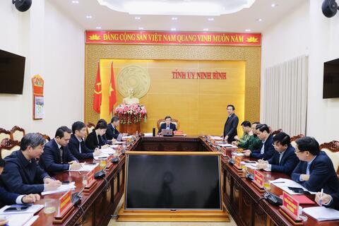Thường trực Tỉnh ủy tổ chức hội nghị giao ban công tác quý I, triển khai nhiệm vụ trọng tâm công tác quý II năm 2025