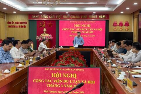 Hội nghị giao ban cộng tác viên dư luận xã hội cấp tỉnh tháng 3/2025
