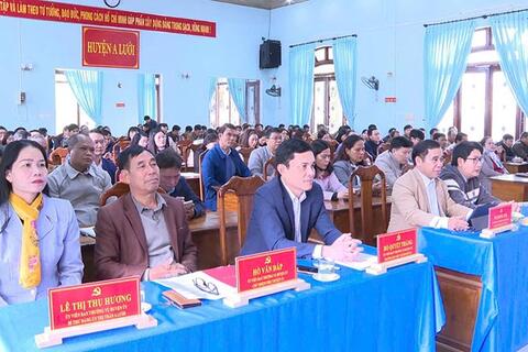 A Lưới: Tổ chức Hội nghị quán triệt, triển khai các văn bản mới của Trung ương, Thành ủy đợt I/2025