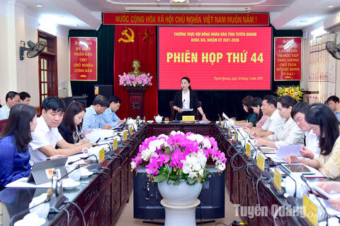Thường trực HĐND tỉnh họp phiên thứ 44
