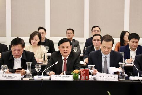 Ban Chính sách, chiến lược Trung ương làm việc với Đoàn doanh nghiệp cấp cao Hội đồng Kinh doanh Hoa Kỳ- ASEAN