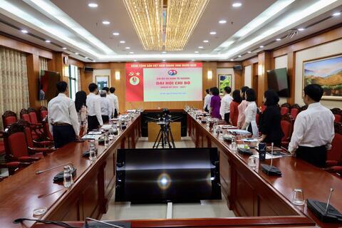 Chi bộ vụ Kinh tế ngành, Ban Chính sách, chiến lược Trung ương tổ chức Đại hội Chi bộ, nhiệm kỳ 2025- 2027