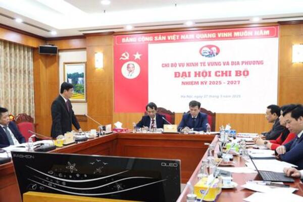 Chi bộ Vụ Kinh tế vùng và địa phương, Ban Chính sách, chiến lược Trung ương tổ chức Đại hội Chi bộ, nhiệm kỳ 2025- 2027